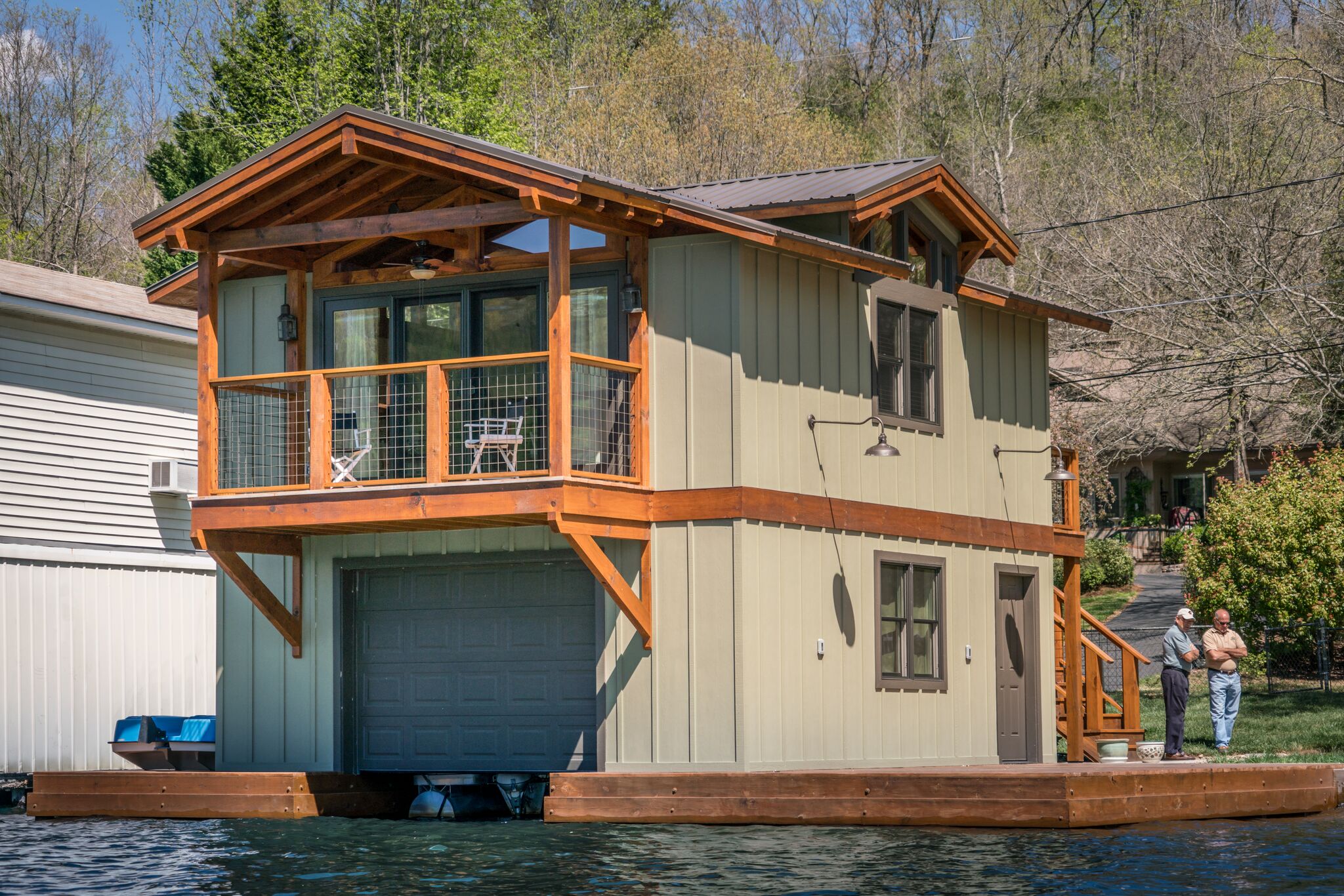 Tryon Builders custom boathouse Lake Lanier SC